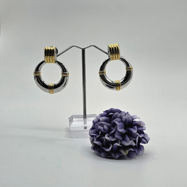 Geometric 2-tone Earrings