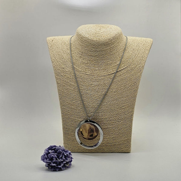 Geometric Layered Pendant Necklace