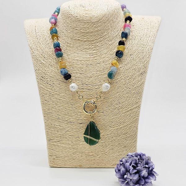 Turkish Green Pendant Necklace