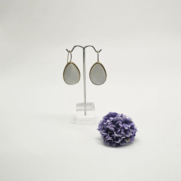 Turkish White Drop Earrings
