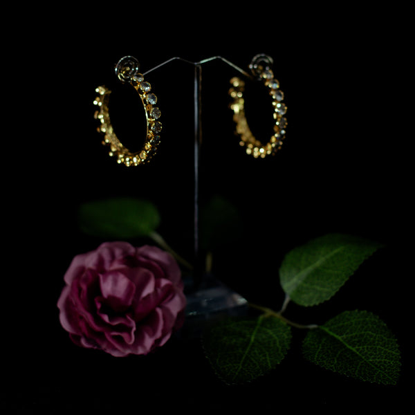 Turkish Earrings with Rhinestones