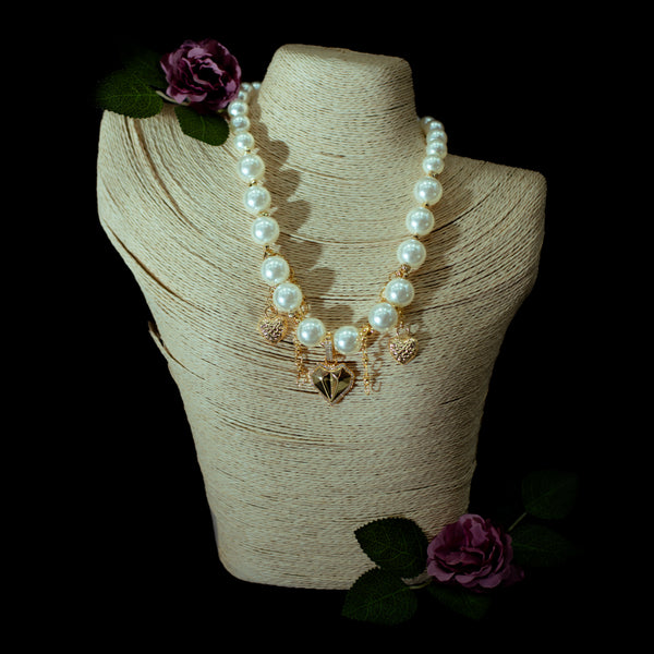 Turkish Pearl Necklace with Charms