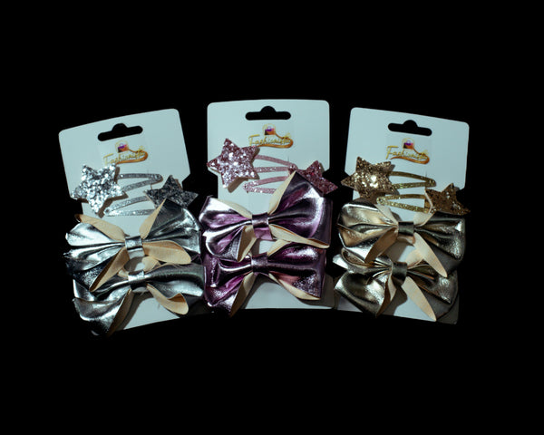 Metallic Clips Set of 4