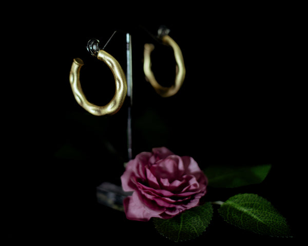 Turkish Textured Hoop Earrings