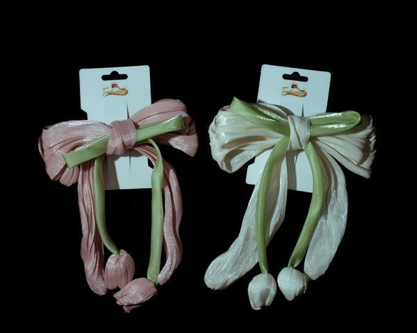 Coquette Tulip Bow Clip